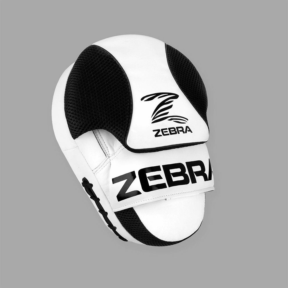 Zebra Fitness Coaching Mitt - White