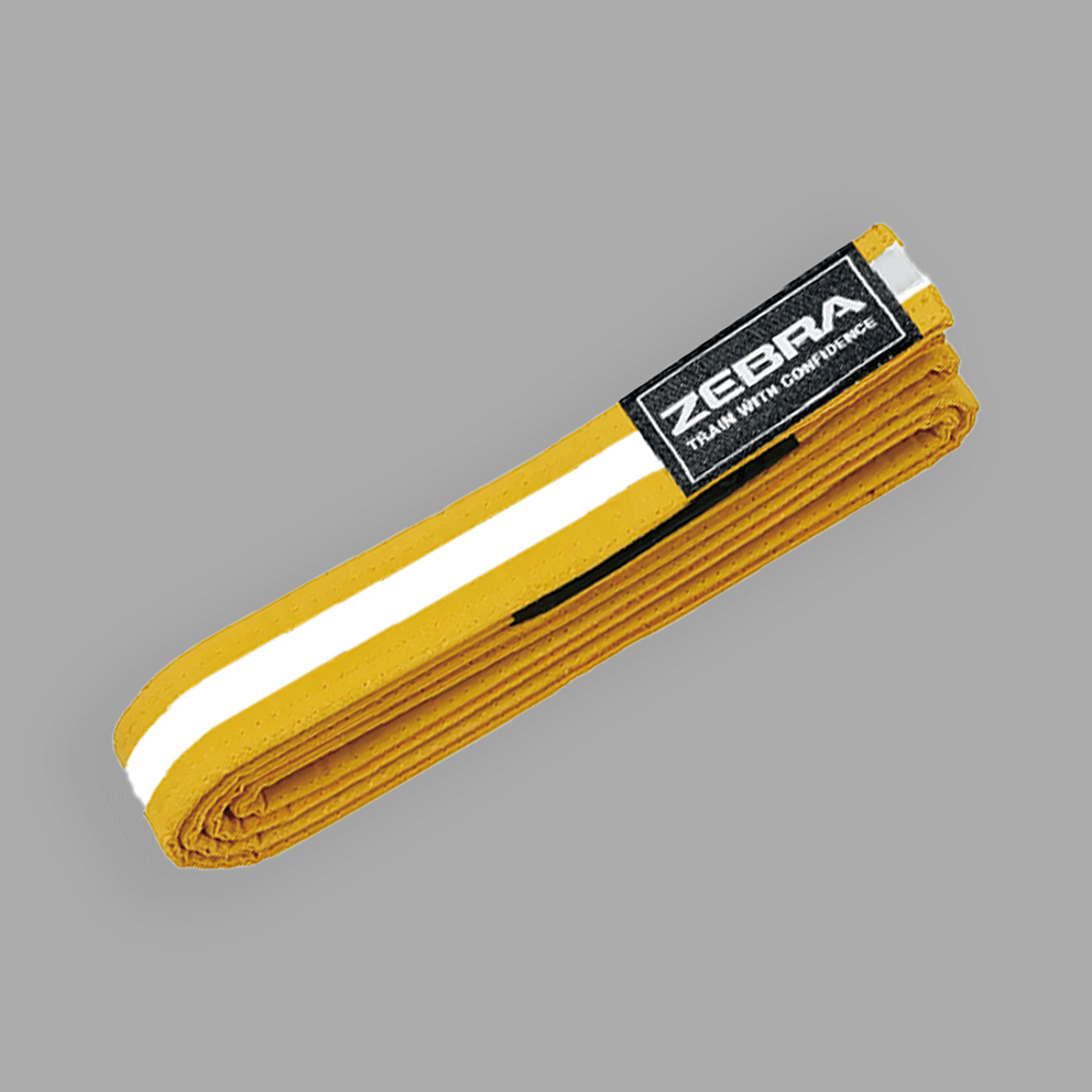 Zebra Kidz BJJ Yellow & White Belt