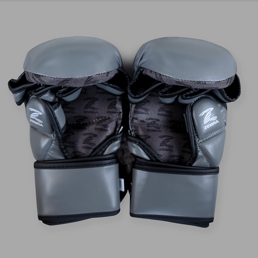 Zebra MMA Sparring Gloves - Grey