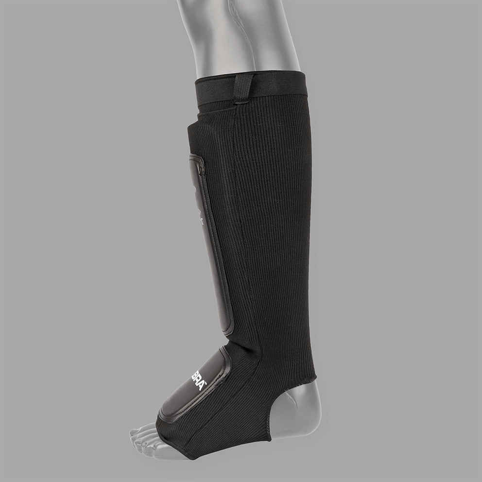 Zebra Performance Shin Guards - Black