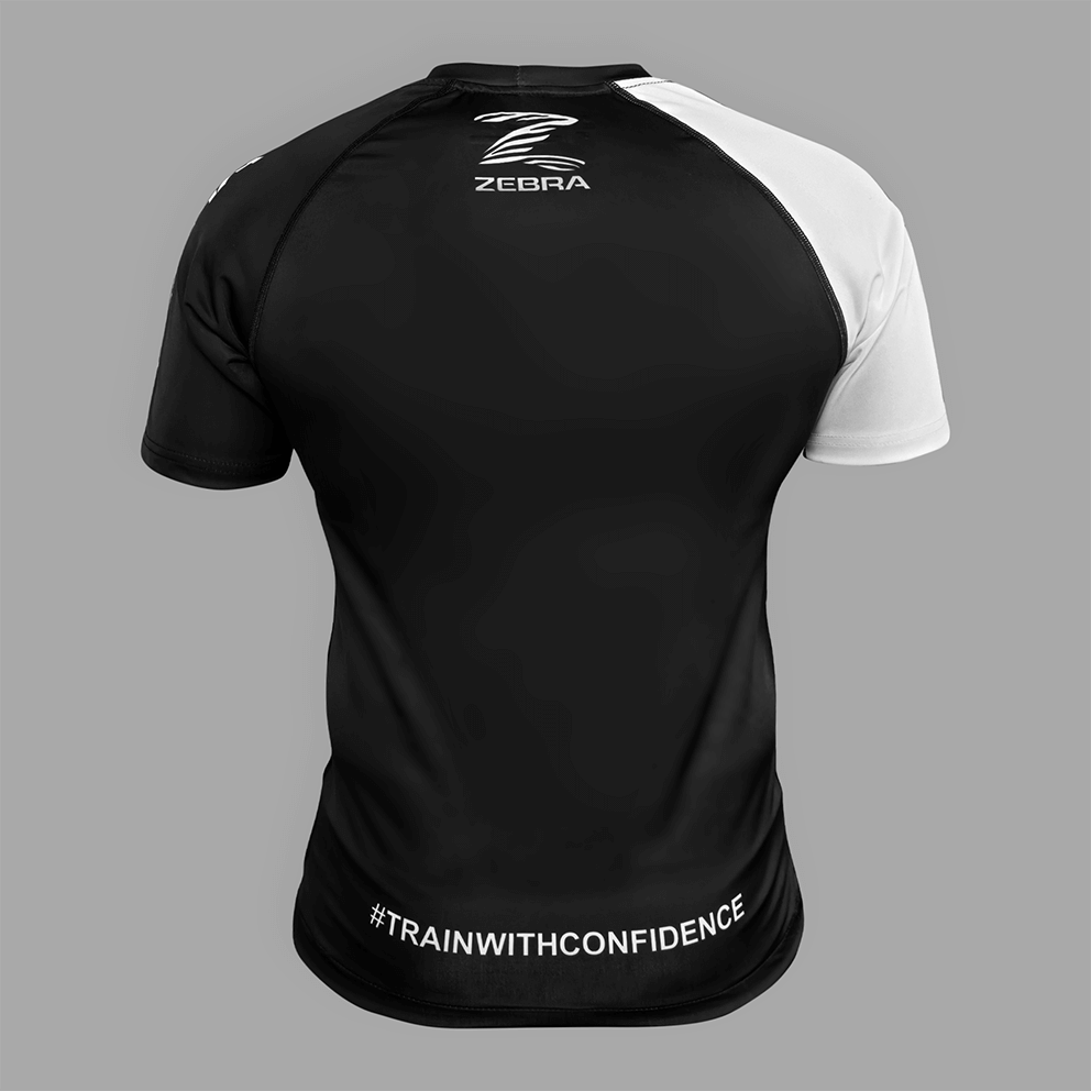 Zebra Ranked Rashguard - White Belt - Short Sleeve