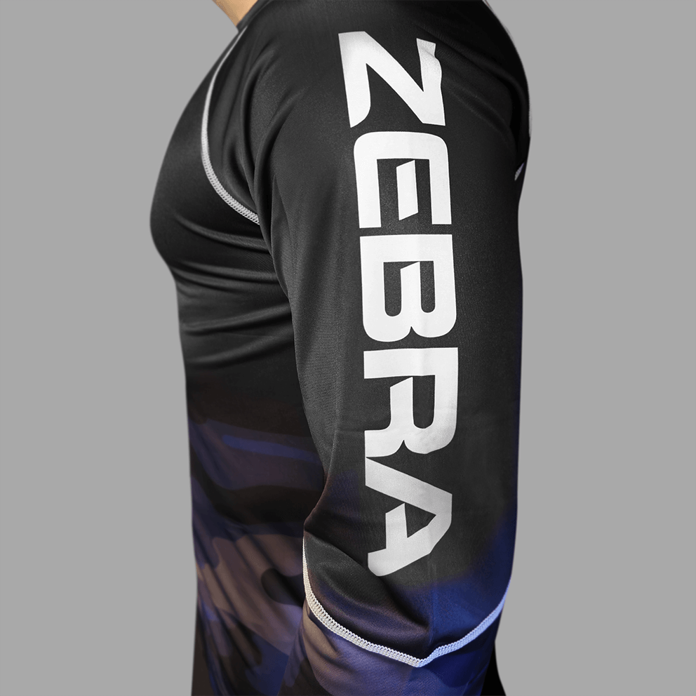 Zebra Camo Rashguard - Long Sleeve