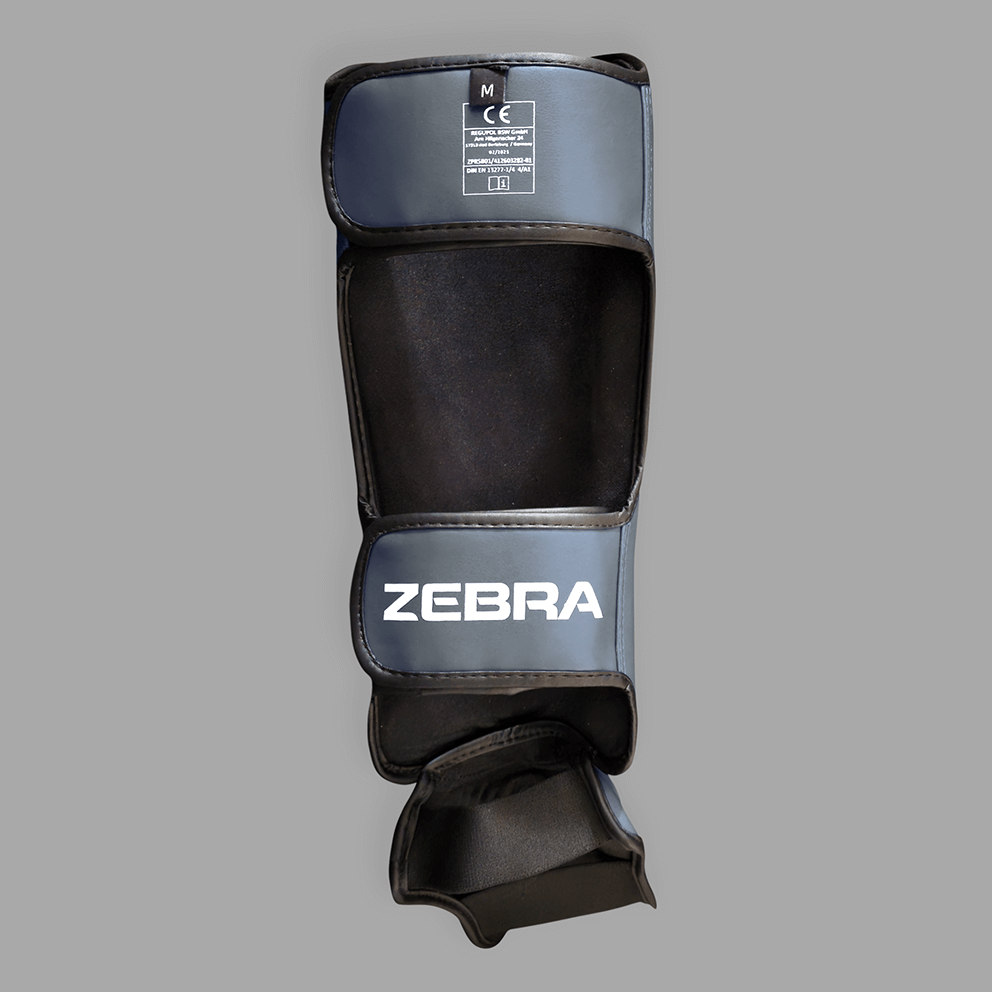 Zebra Pro Shin Guards - Grey