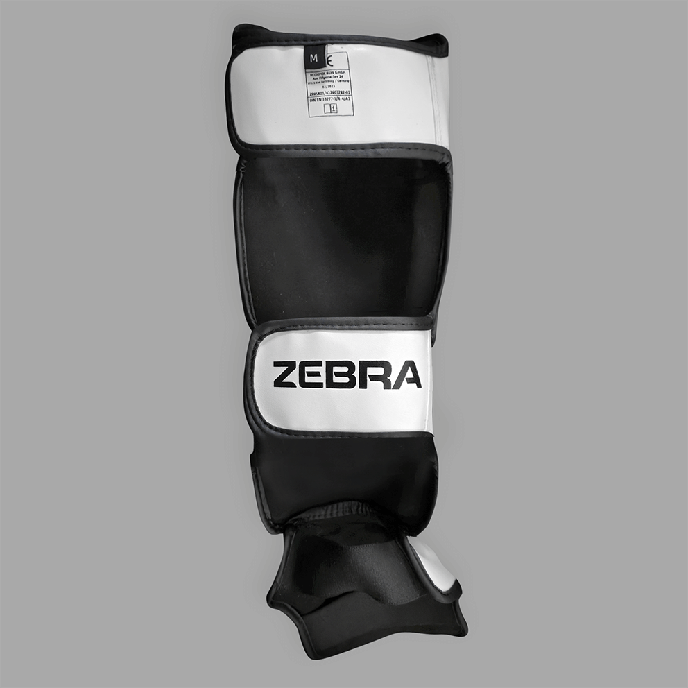 Zebra Pro Shin Guards - White
