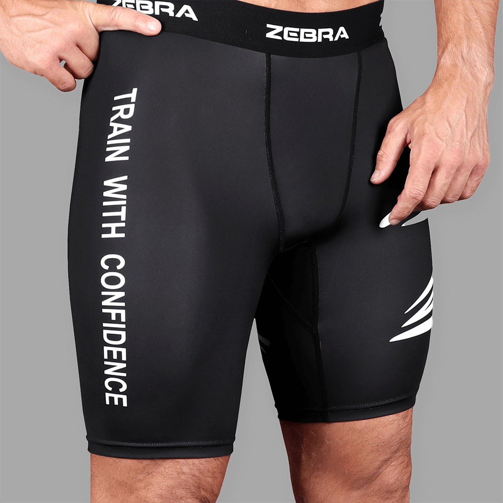 Zebra Compression Shorts - Black