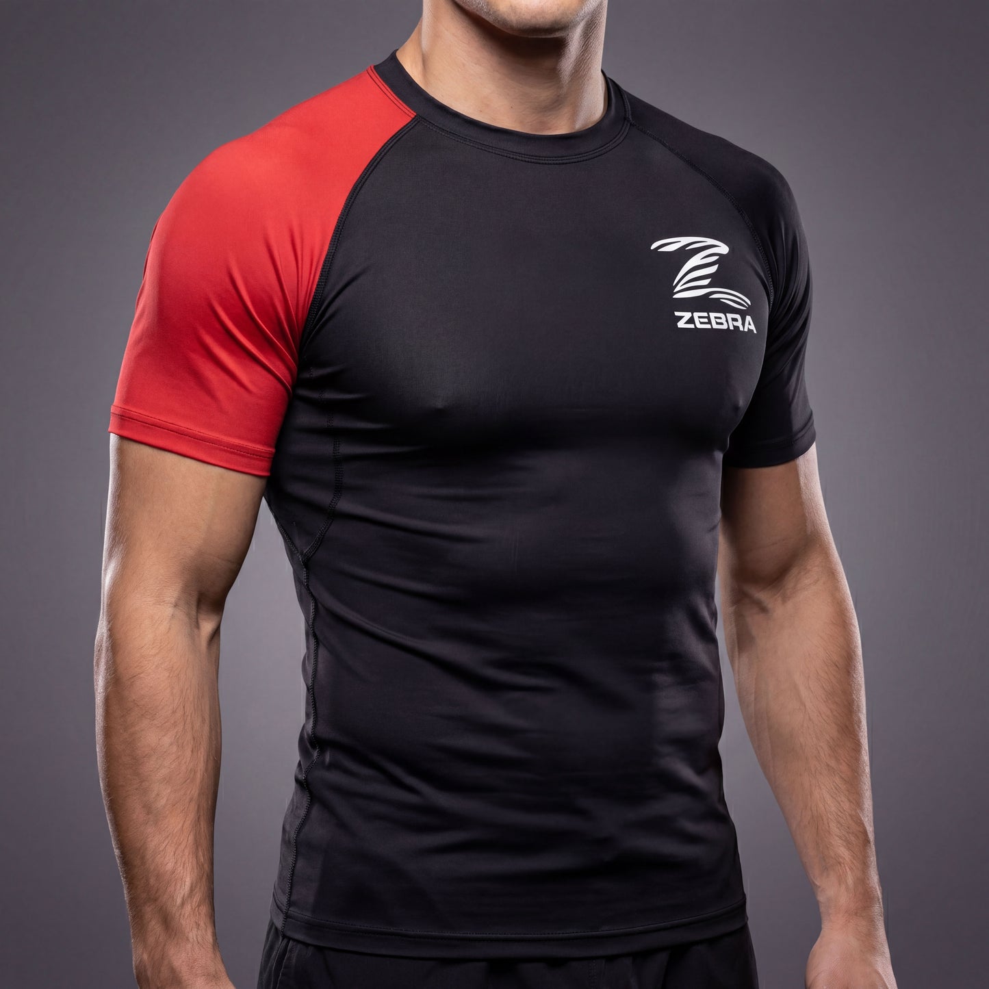 Zebra Ranked Rashguard - Black Belt - Short Sleeve