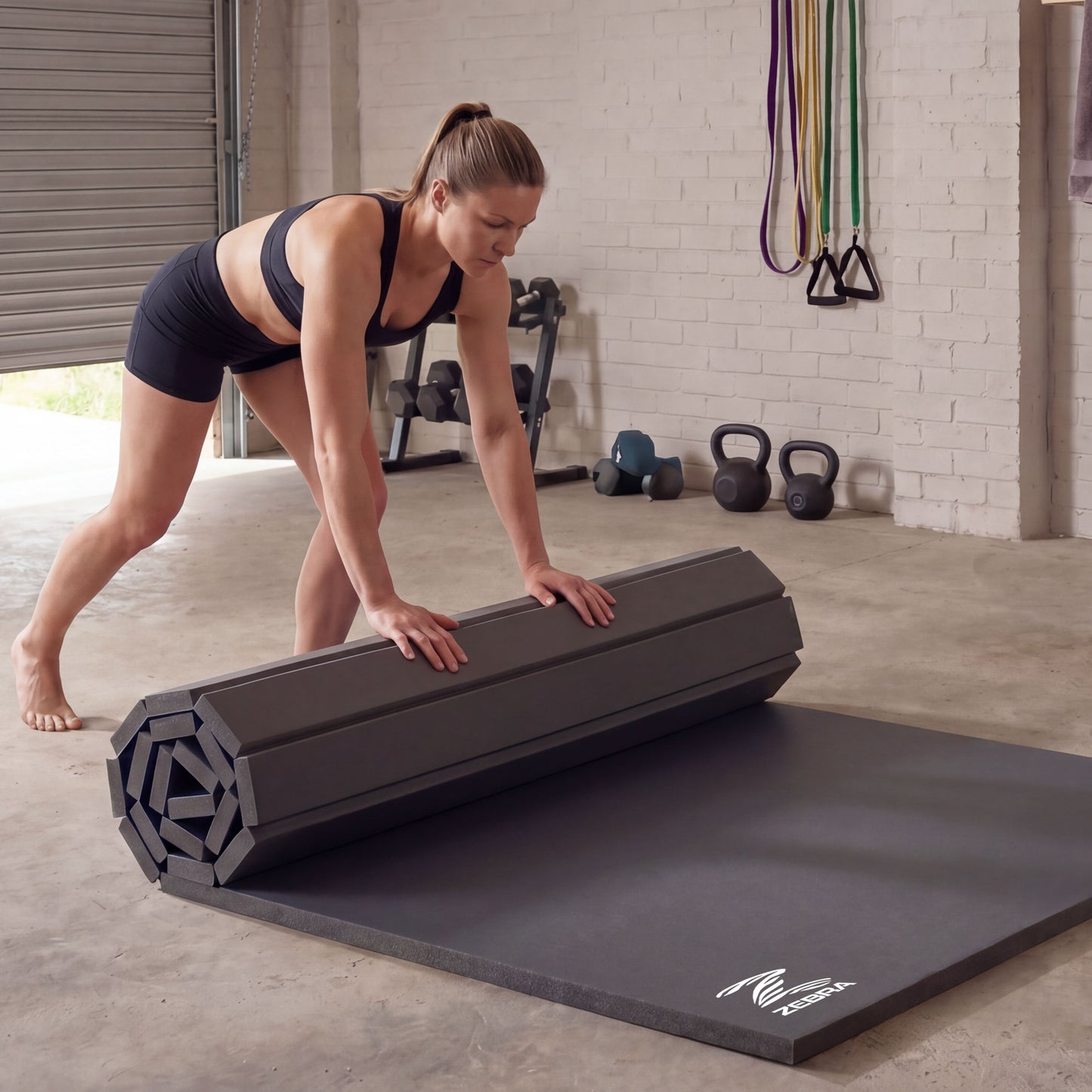 Home Roll Out Mat - Grey