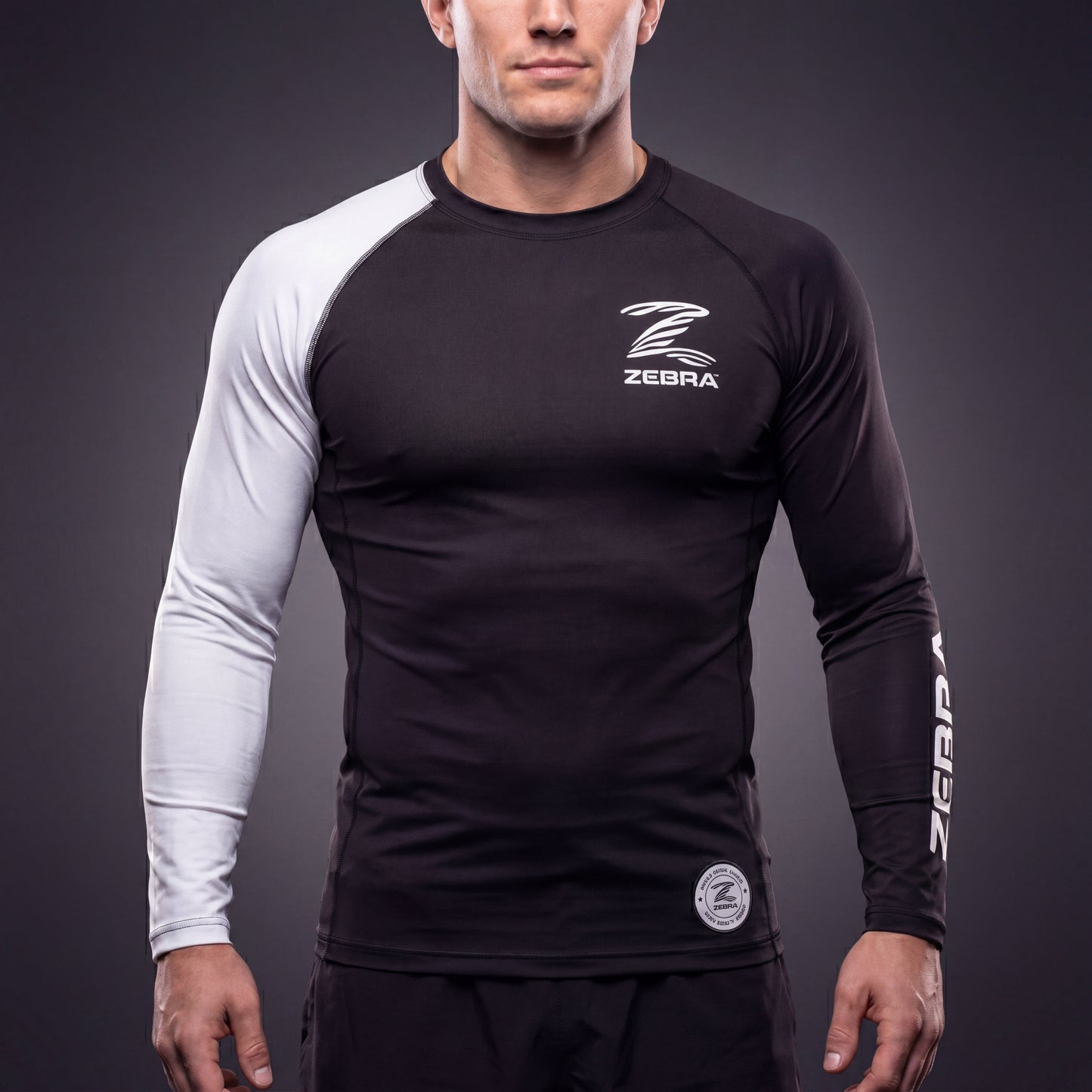 Zebra Ranked Rashguard - White Belt - Long Sleeve