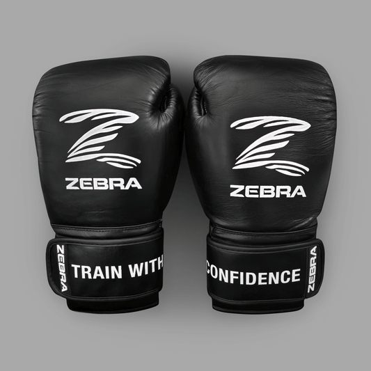 Zebra Pro Signature Strap Training Gloves - Black