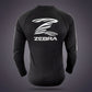 Zebra Long Sleeve Rashguard - Black