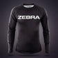 Zebra Long Sleeve Rashguard - Black
