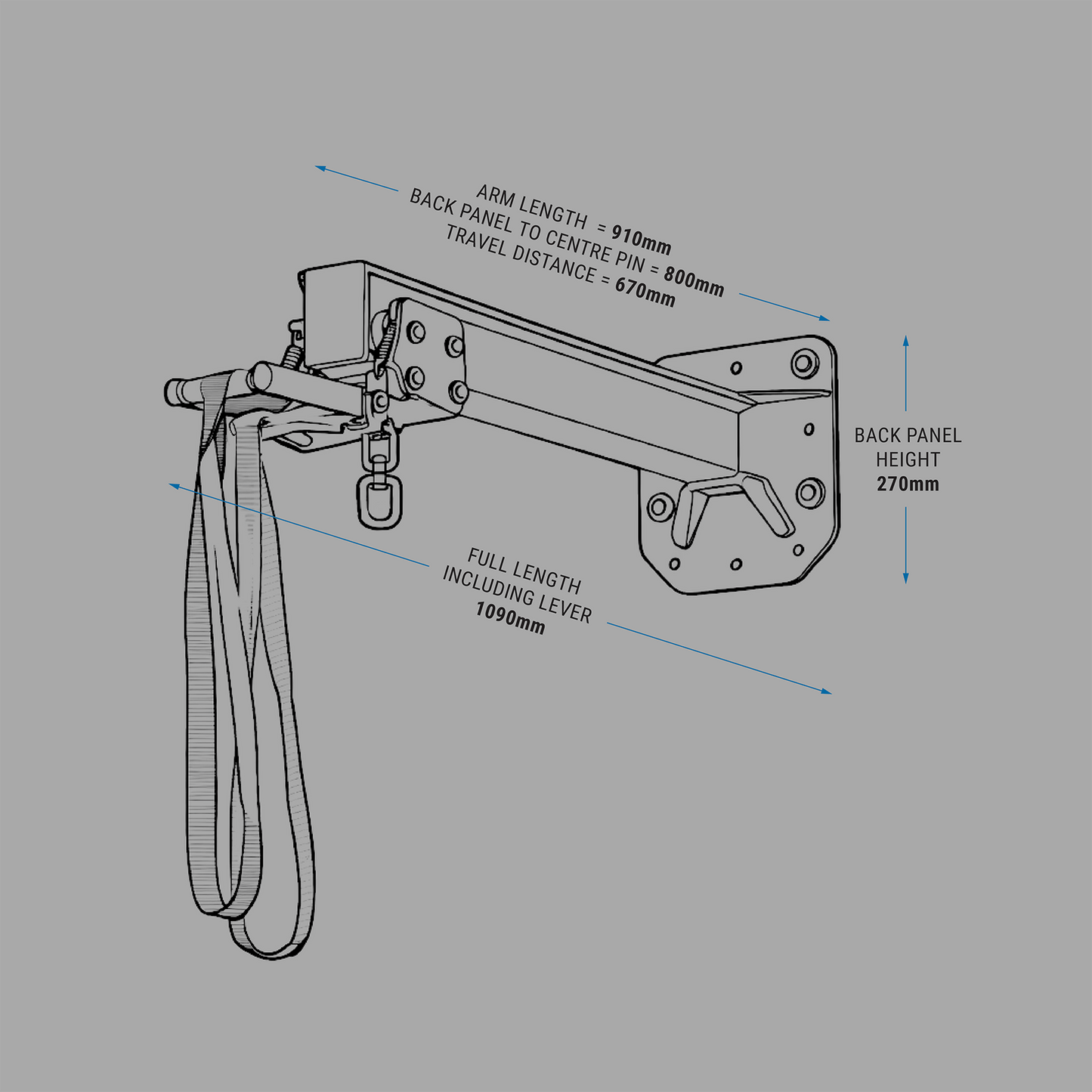 Trolley System Punching Bag Bracket