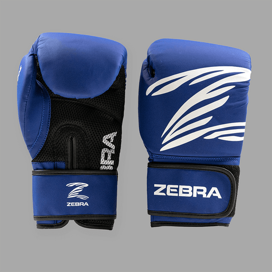Zebra Fitness Training Gloves - Blue