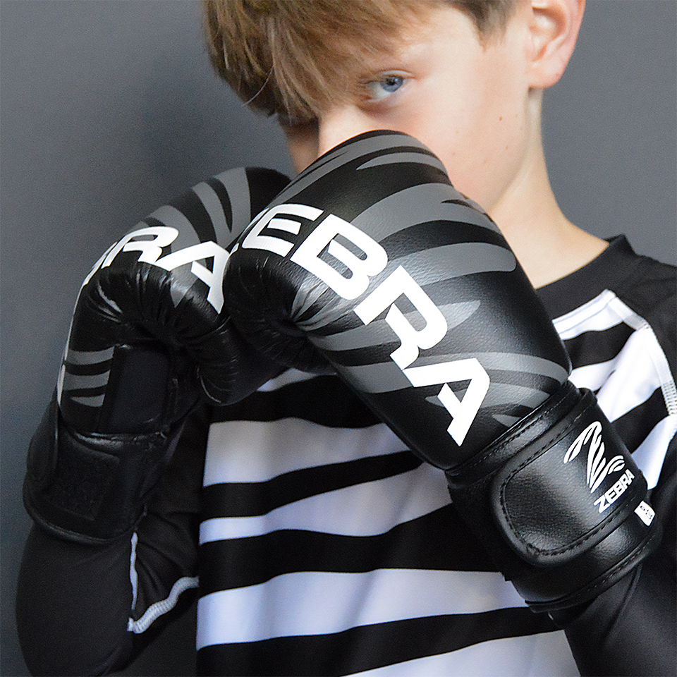 Zebra Kidz Punch Bag & Gloves Gift Set