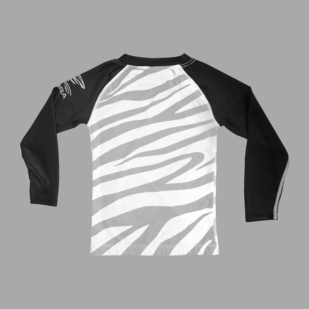 Zebra Kidz Ranked Rashguard - Grey - Long Sleeve