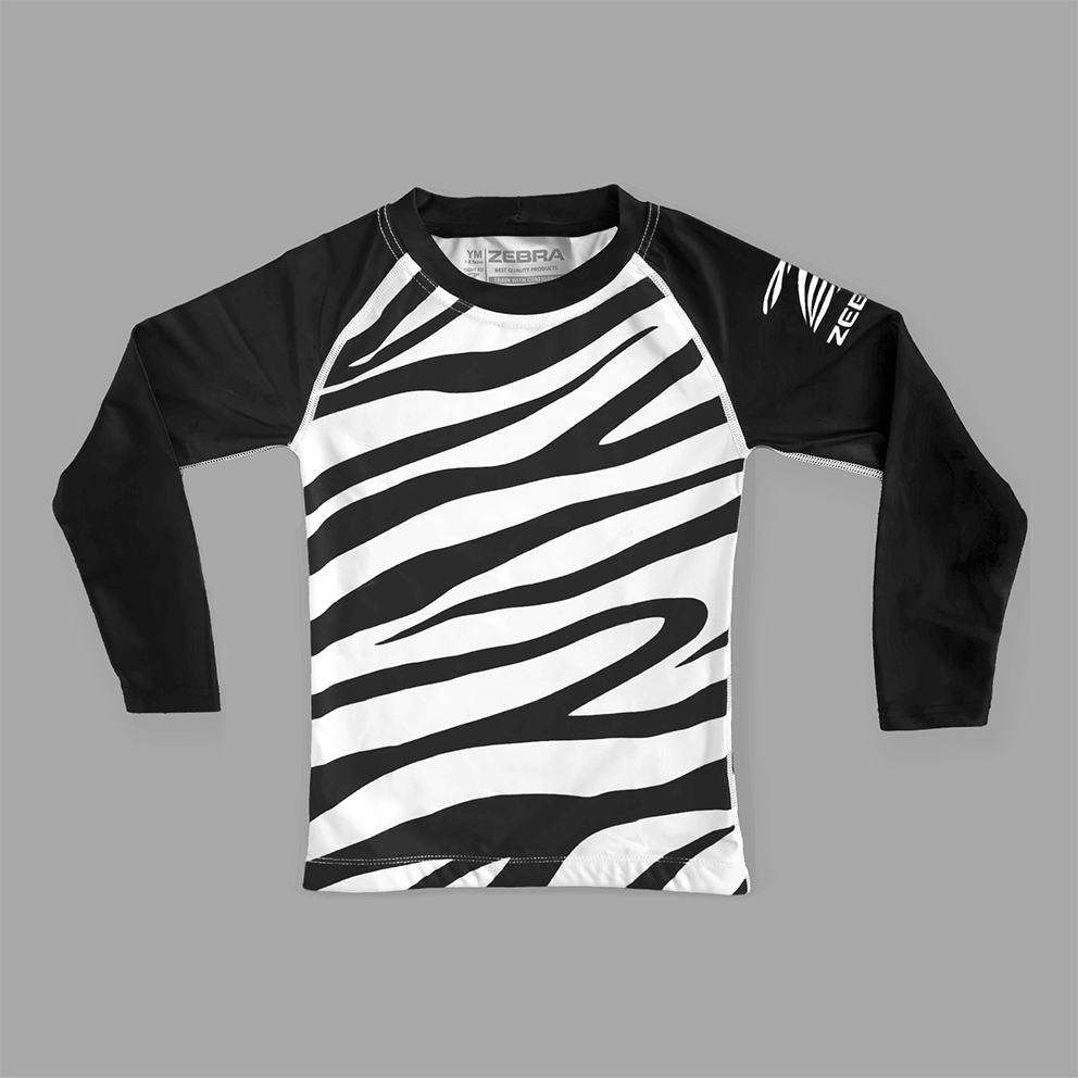 Zebra Kidz Ranked NoGi Set - White - Long Sleeve