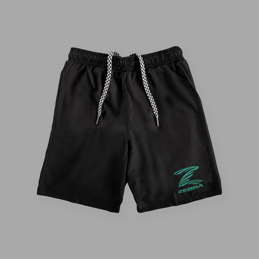 Zebra Kidz 2 in 1 Shorts - Black & Green
