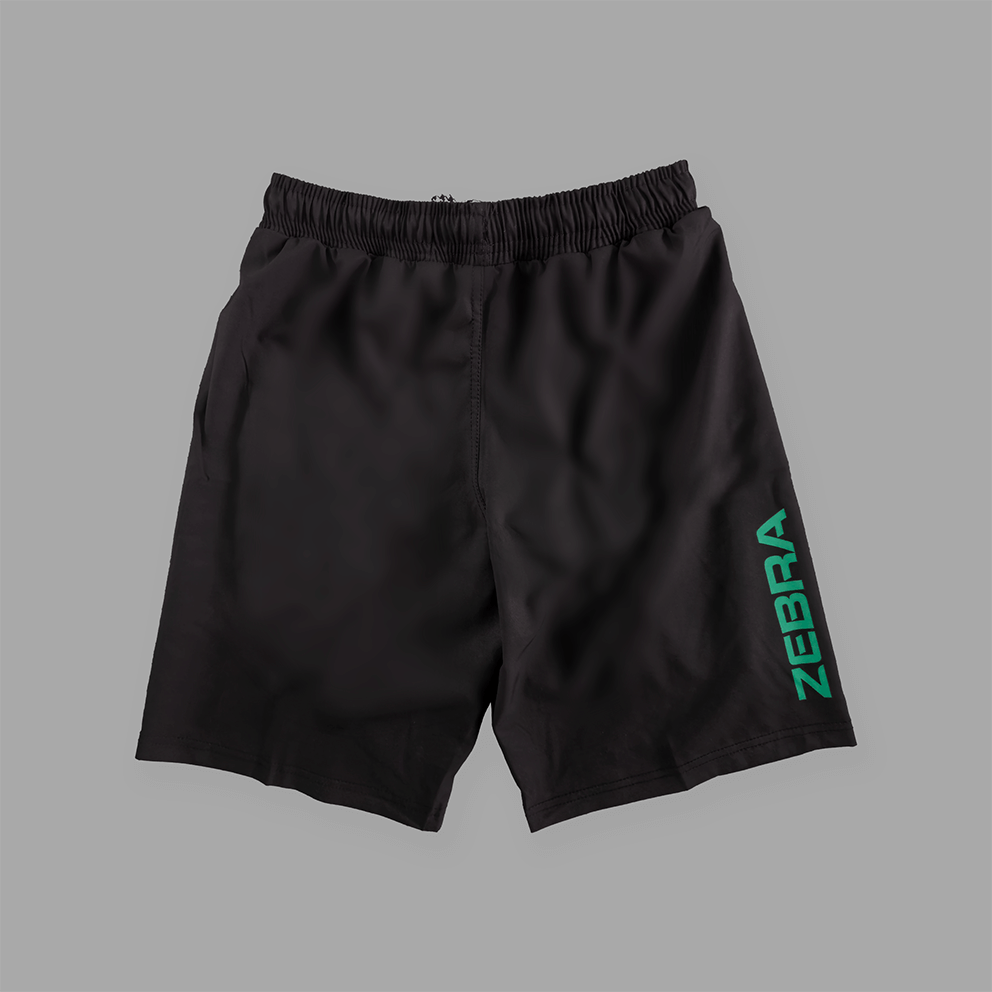 Zebra Kidz 2 in 1 Shorts - Black & Green