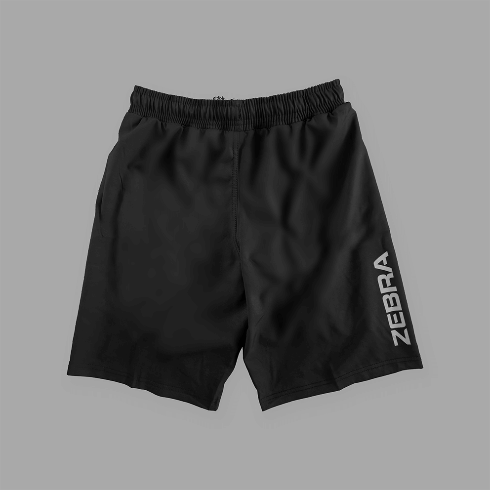 Zebra Kidz 2 in 1 Shorts - Black & Grey