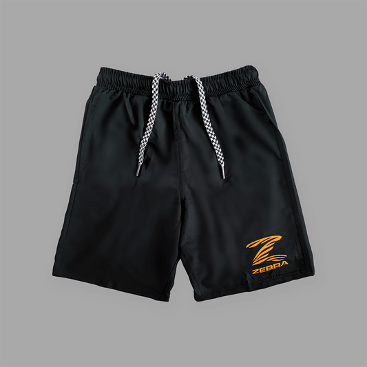 Zebra Kidz 2 in 1 Shorts - Black & Orange