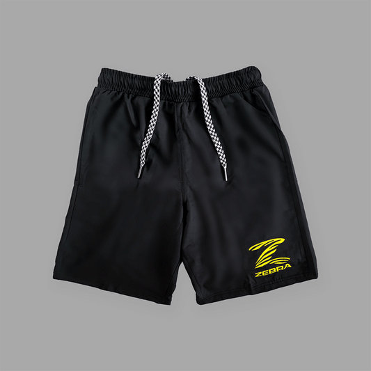 Zebra Kidz 2 in 1 Shorts - Black & Yellow