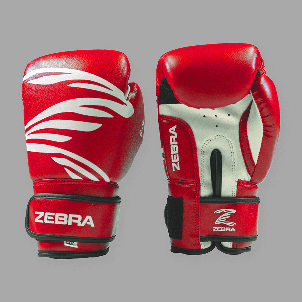 Zebra Kidz Training Gloves - Red