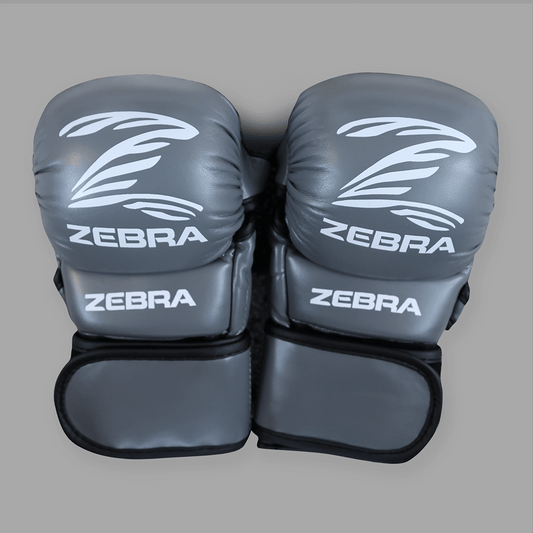 Zebra MMA Sparring Gloves - Grey