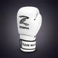 Zebra Pro Signature Strap Training Gloves - White