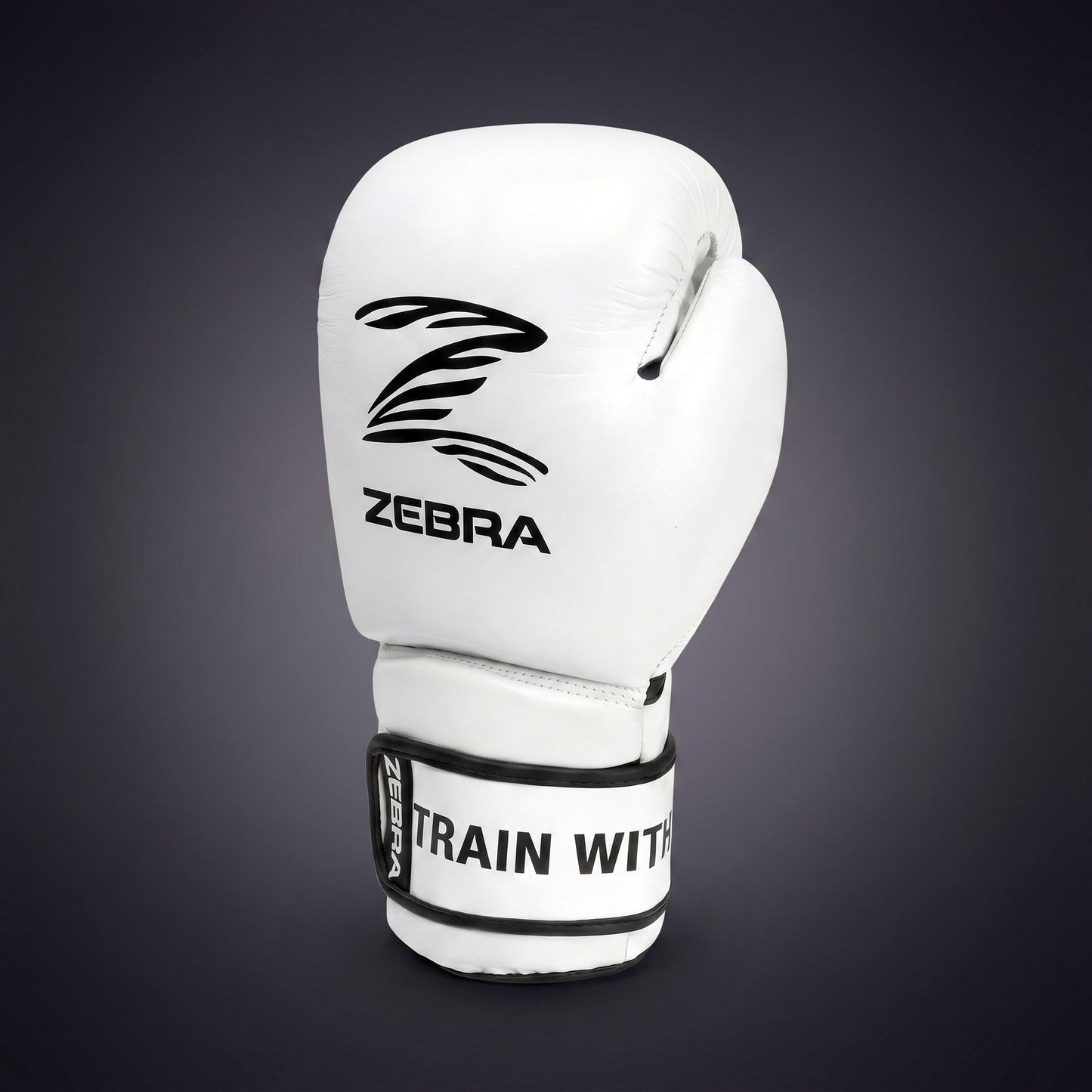 Zebra Pro Signature Strap Training Gloves - White
