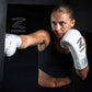 Zebra Pro Signature Lace Up Fight Gloves - White