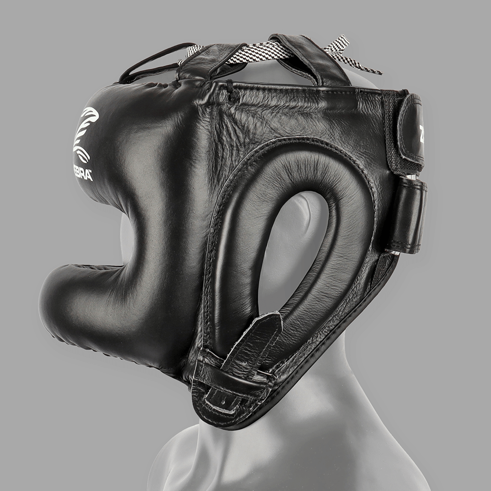 Zebra Pro Sparring Head Guard With Face Bar