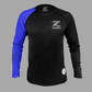 Zebra Ranked Rashguard - Blue Belt - Long Sleeve