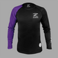 Zebra Ranked Rashguard - Purple Belt - Long Sleeve