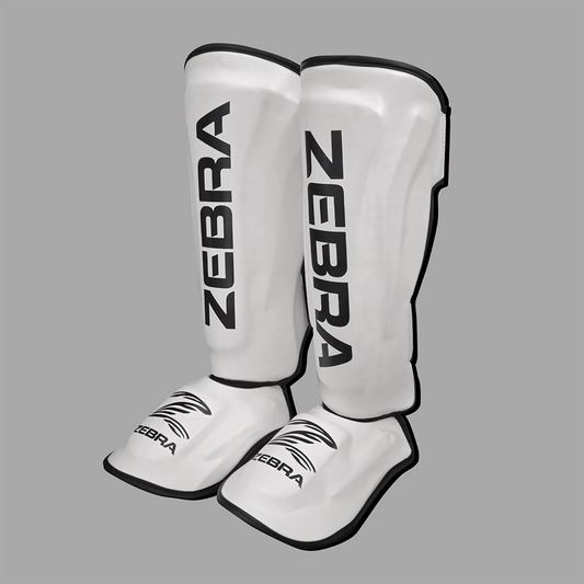 Zebra Pro Shin Guards - White