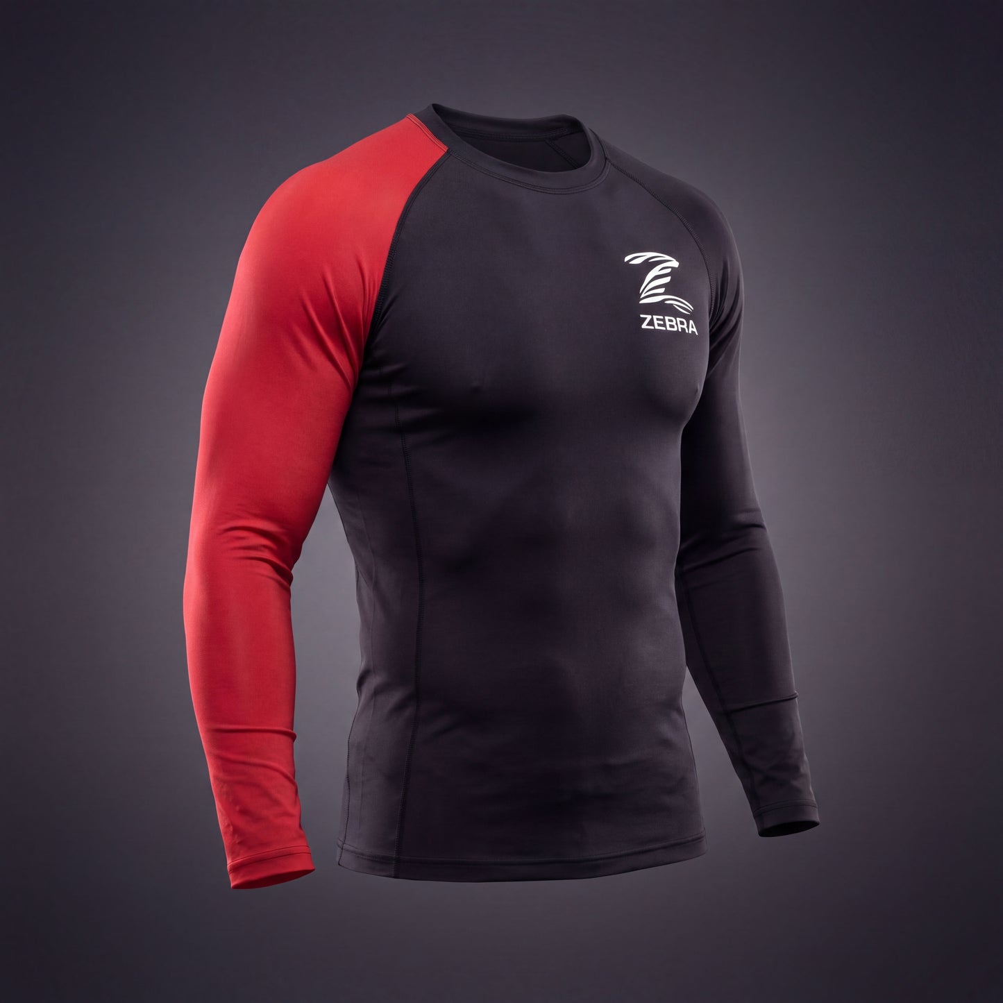 Zebra Ranked Rashguard - Black Belt - Long Sleeve