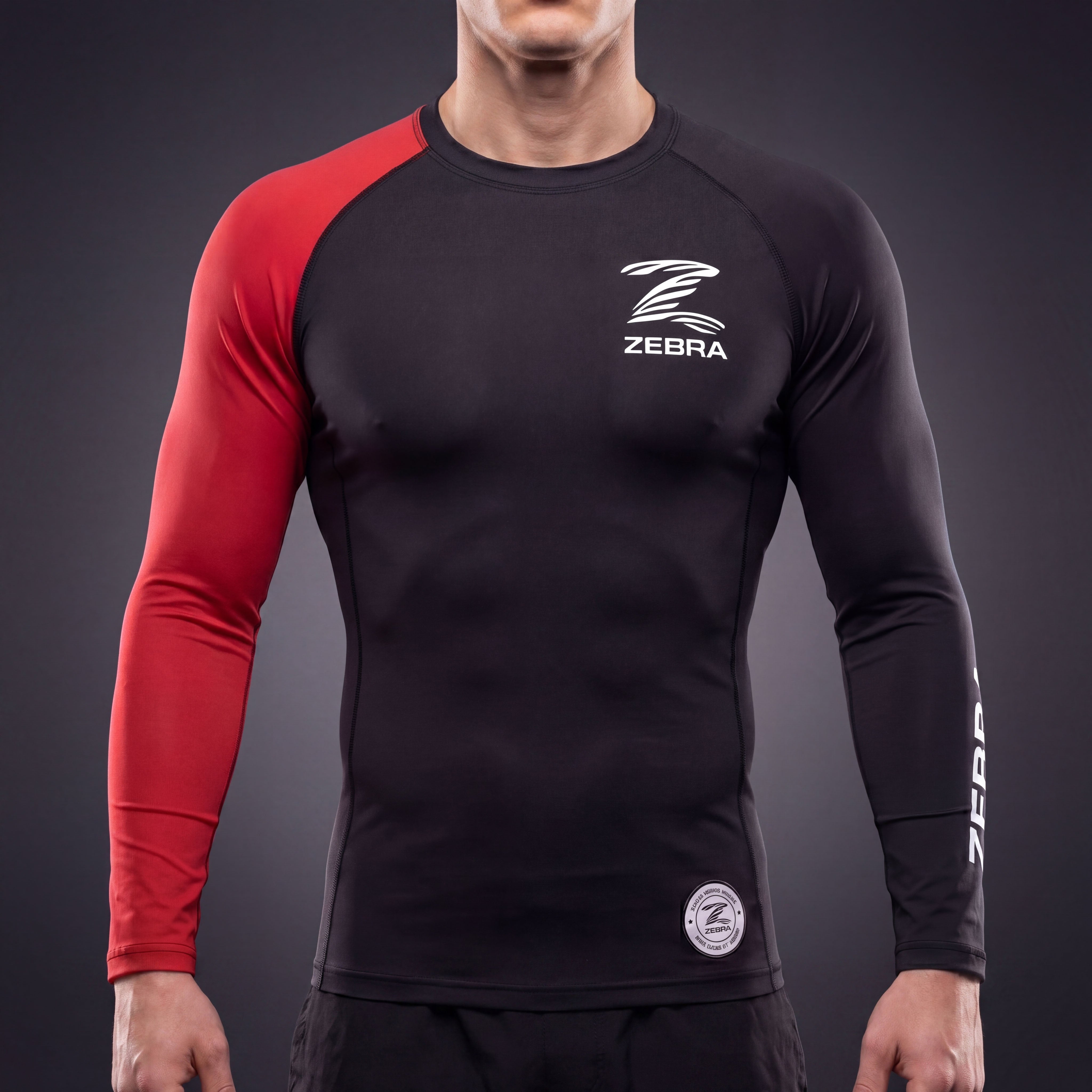 Zebra Ranked Rashguard - Black Belt - Long Sleeve – Zebra Shop