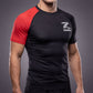 Zebra Ranked Rashguard - Black Belt - Short Sleeve