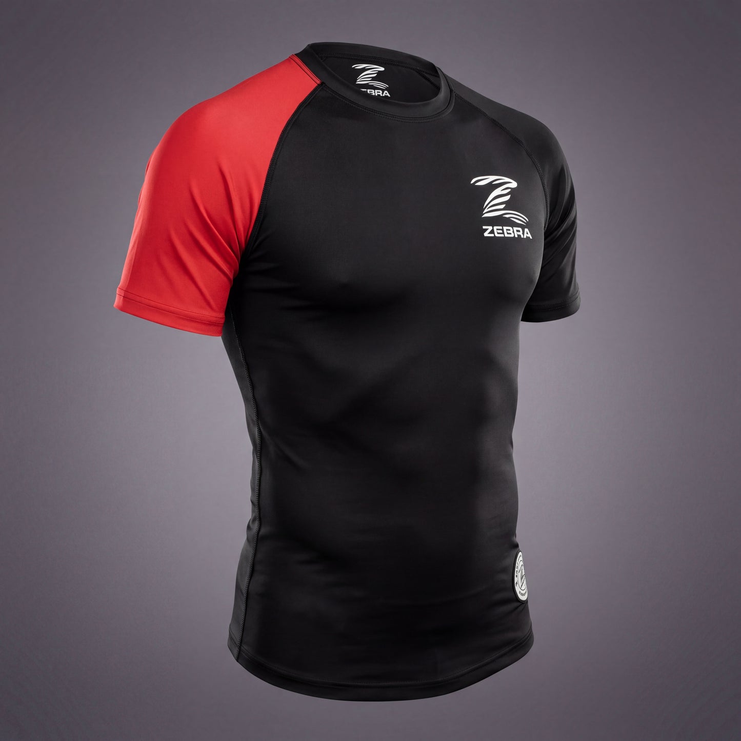 Zebra Ranked Rashguard - Black Belt - Short Sleeve