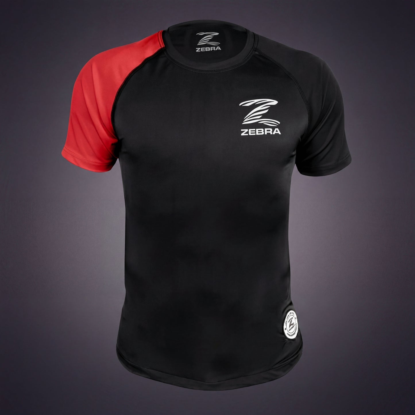 Zebra Ranked Rashguard - Black Belt - Short Sleeve