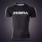 Zebra Short Sleeve Rashguard - Black