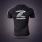 Zebra Short Sleeve Rashguard - Black