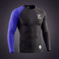 Zebra Ranked Rashguard - Blue Belt - Long Sleeve