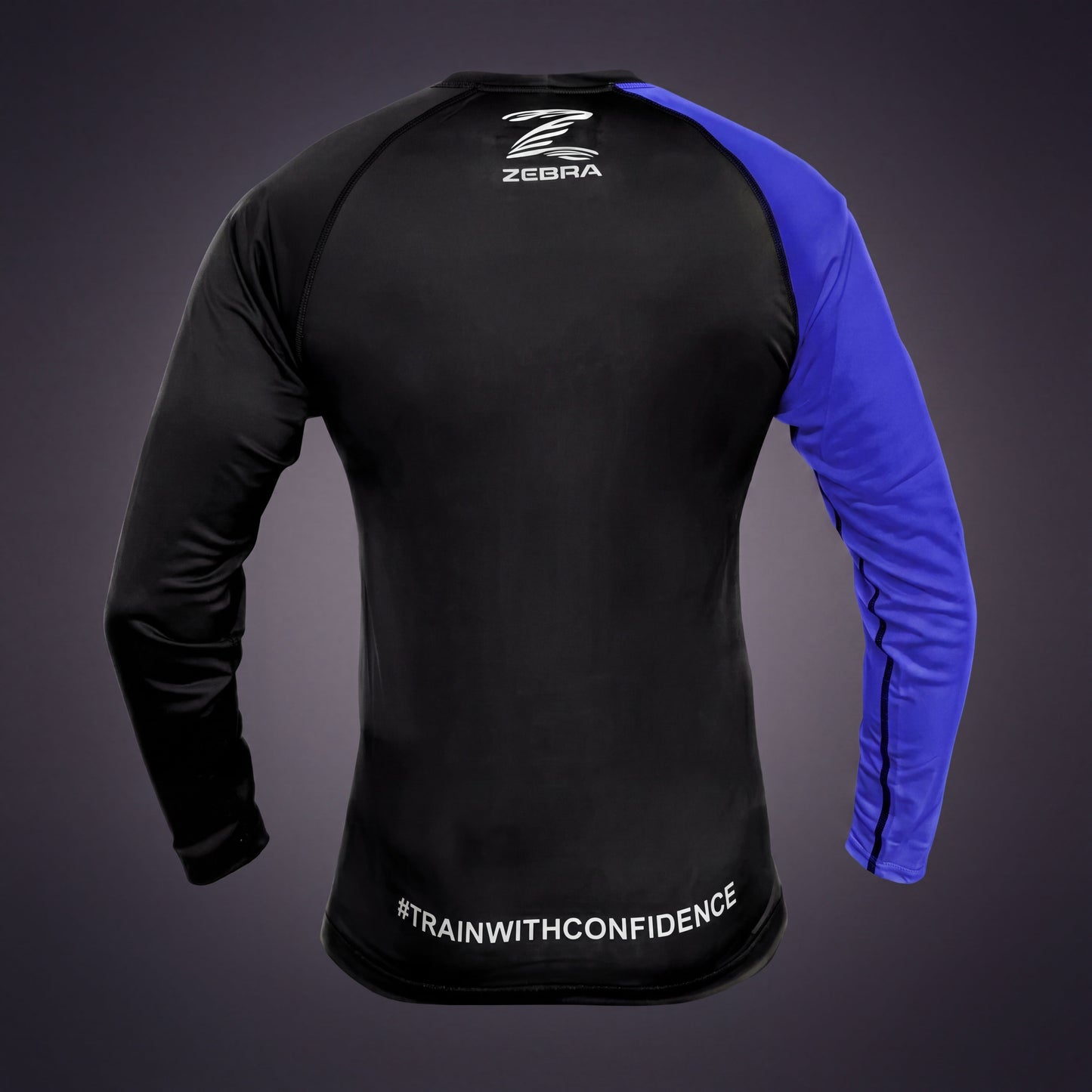 Zebra Ranked Rashguard - Blue Belt - Long Sleeve
