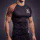 Zebra Ranked Rashguard - Brown Belt - Short Sleeve