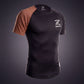Zebra Ranked Rashguard - Brown Belt - Short Sleeve