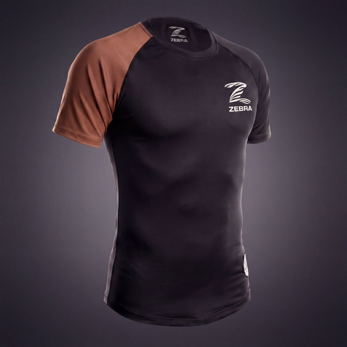 Zebra Ranked Rashguard - Brown Belt - Short Sleeve