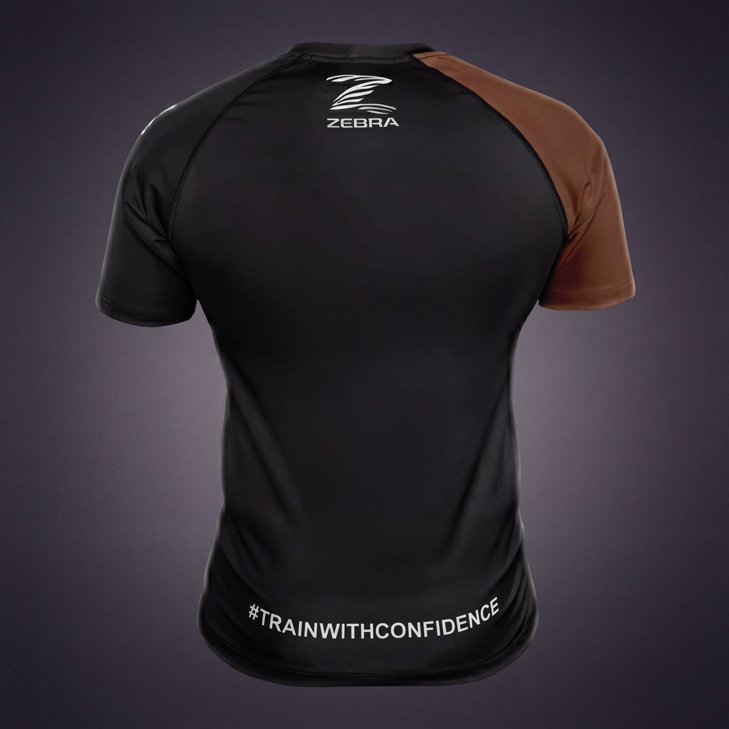 Zebra Ranked Rashguard - Brown Belt - Short Sleeve