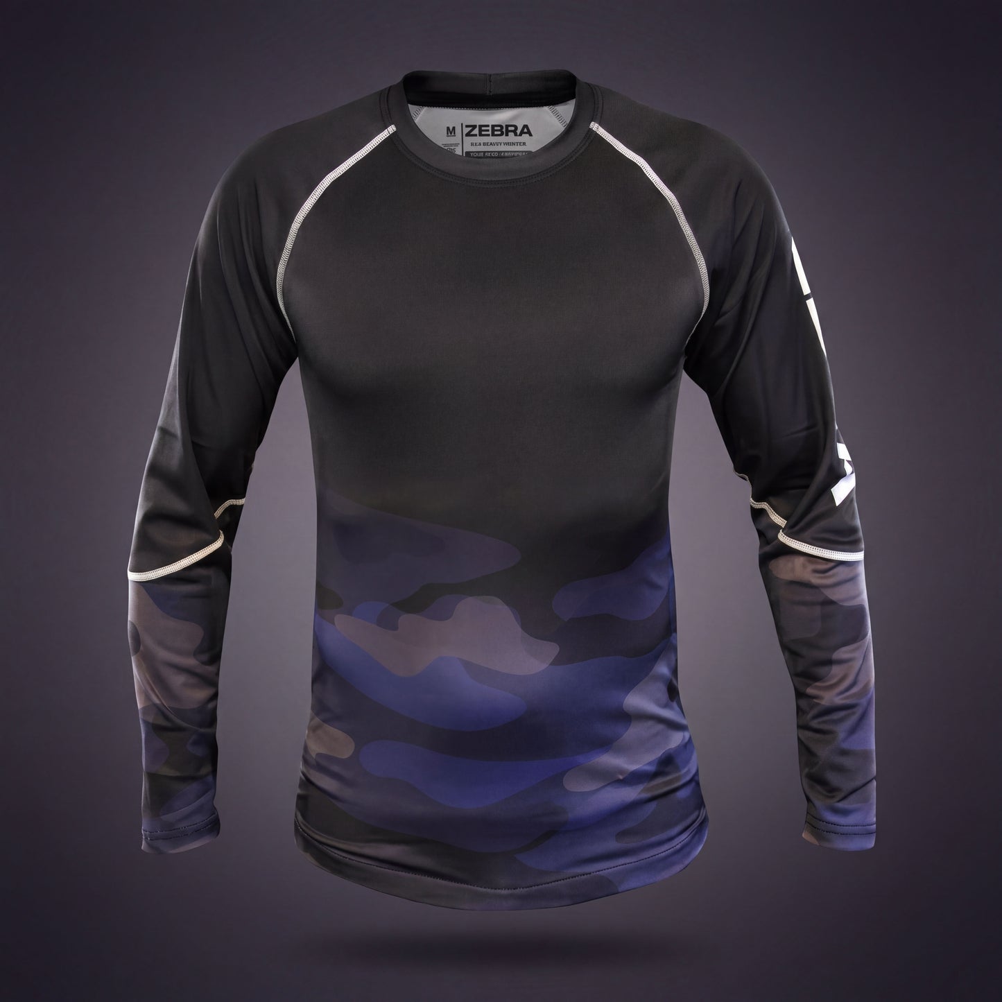 Zebra Camo Rashguard - Long Sleeve