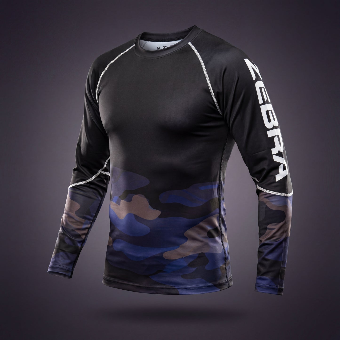 Zebra Camo Rashguard - Long Sleeve