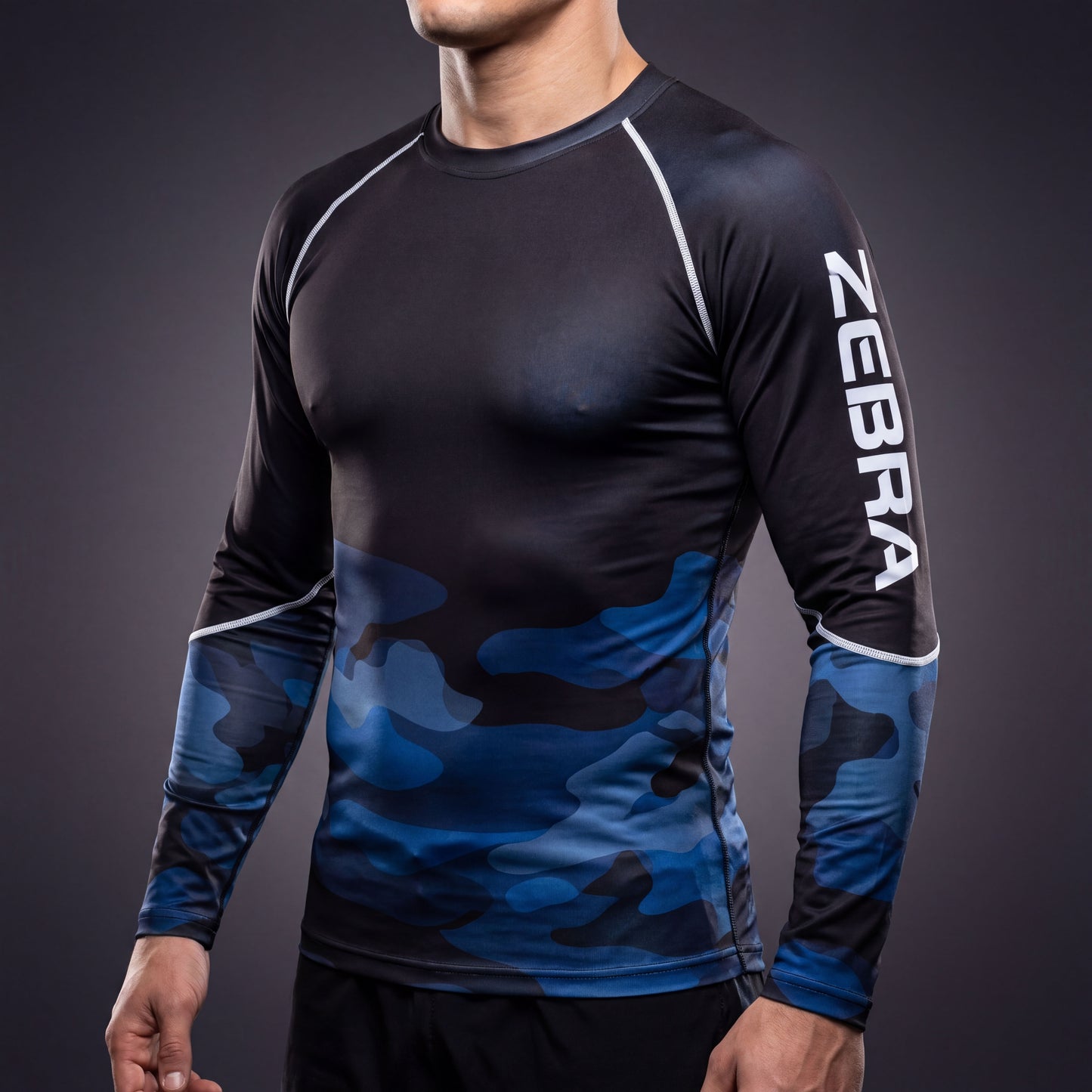 Zebra Camo Rashguard - Long Sleeve